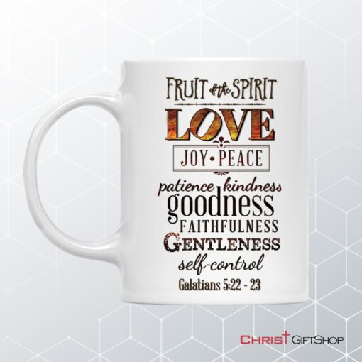 Fruit Of The Spirit, Bible Verse, Christian Coffee Mug