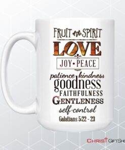 Fruit Of The Spirit, Bible Verse, Christian Coffee Mug