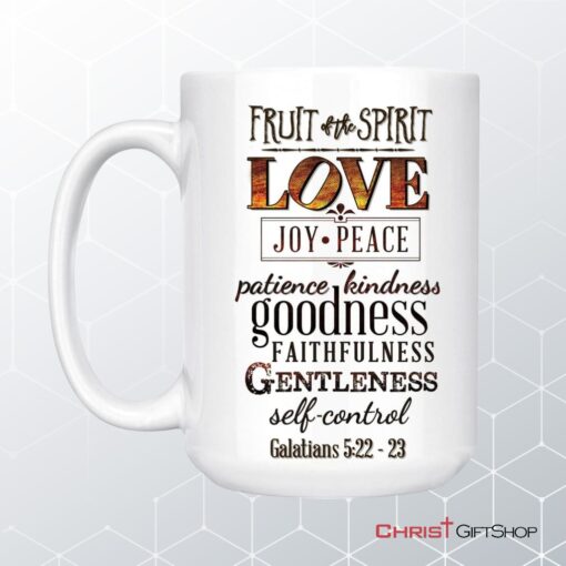 Fruit Of The Spirit, Bible Verse, Christian Coffee Mug