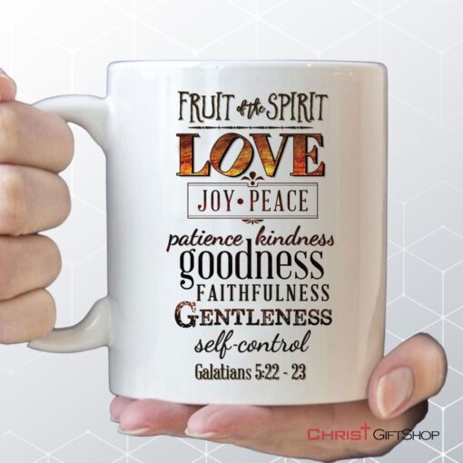 Fruit Of The Spirit, Bible Verse, Christian Coffee Mug