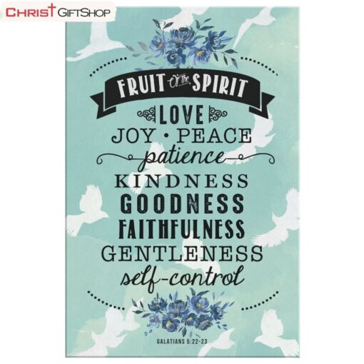 Galatians 522-23 The Fruit Of The Spirit Canvas Wall Art