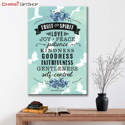 Galatians 522-23 The Fruit Of The Spirit Canvas Wall Art