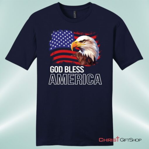 God Bless America, Bald Eagle Flag, Unisex Shirt, Hoodie