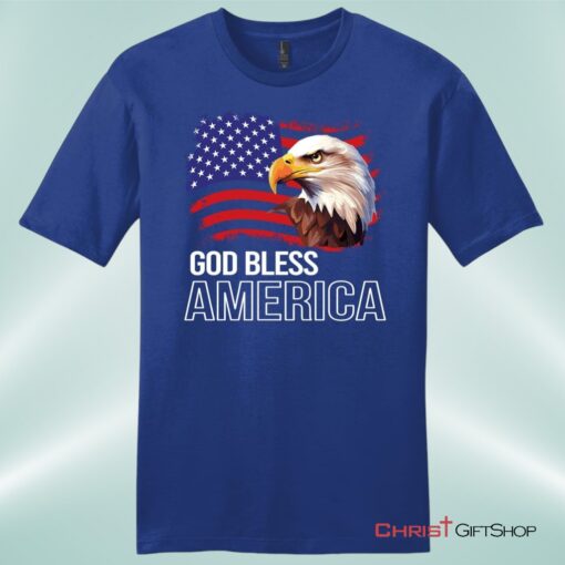 God Bless America, Bald Eagle Flag, Unisex Shirt, Hoodie