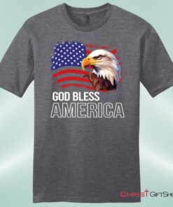 God Bless America, Bald Eagle Flag, Unisex Shirt, Hoodie