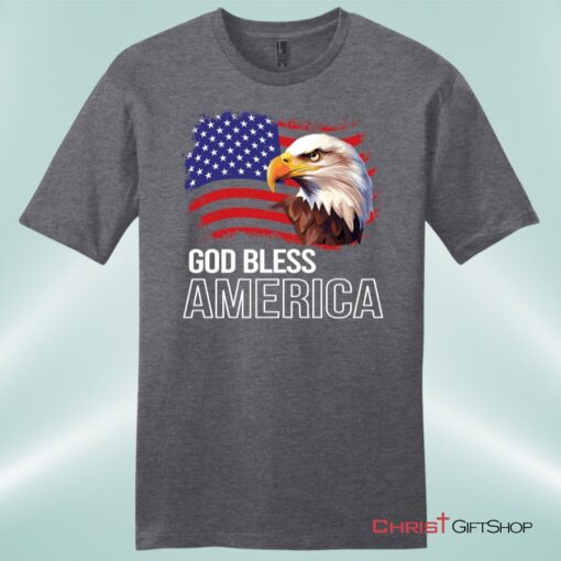 God Bless America, Bald Eagle Flag, Unisex Shirt, Hoodie