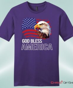 God Bless America, Bald Eagle Flag, Unisex Shirt, Hoodie