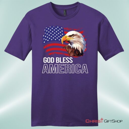 God Bless America, Bald Eagle Flag, Unisex Shirt, Hoodie