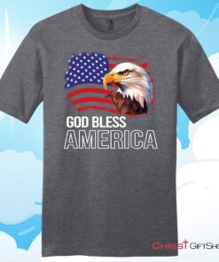 God Bless America, Bald Eagle FlagUnisex T Shirt, Hoodie, Sweatshirt