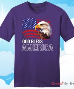 God Bless America, Bald Eagle FlagUnisex T Shirt, Hoodie, Sweatshirt