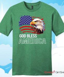 God Bless America, Bald Eagle FlagUnisex T Shirt, Hoodie, Sweatshirt