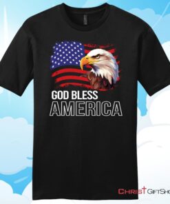 God Bless America, Bald Eagle FlagUnisex T Shirt, Hoodie, Sweatshirt