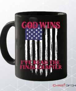 God Wins American Flag Coffee Mug