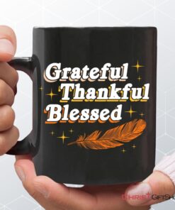 Grateful Thankful Blessed Thanksgiving Coffee Mug