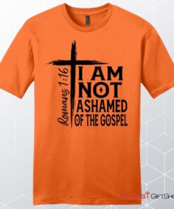 I Am Not Ashamed Of The Gospel T Shirt, Mens Christian Unisex T Shirt, Sweatshirt, Hoodies