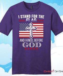 I Stand For The Flag And I Kneel Before God, American Flag, Mens T Shirt