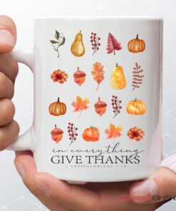 In Everything Give Thanks 1 Thessalonians 518, Fall Thanksgiving, Coffee Mug