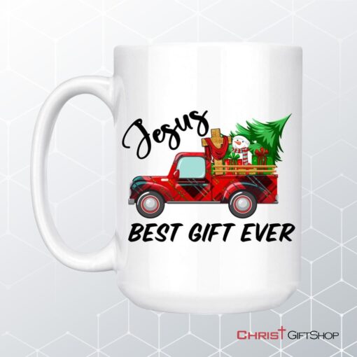 Jesus Best Gift Ever Red Truck Christmas Coffee Ceramic Mug