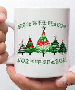 Jesus Is The Reason For The Season Christmas Tree Coffee Mug