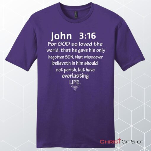 John 316 For God So Loved The World Mens Unisex T Shirt, Sweatshirt, Hoodie