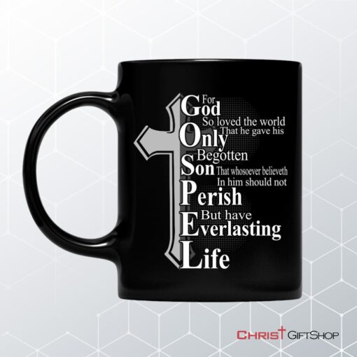 John 316 For God So Loved The World, Bible Verse, Christian Coffee Mug