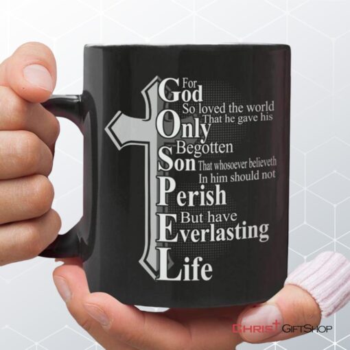 John 316 For God So Loved The World, Bible Verse, Christian Coffee Mug