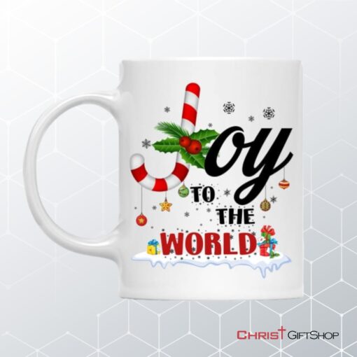 Joy To The World Buffalo Plaid Christmas Coffee Ceramic Mug