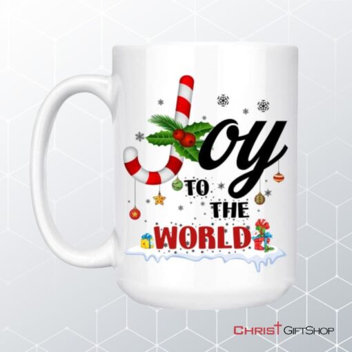 Joy To The World Buffalo Plaid Christmas Coffee Ceramic Mug