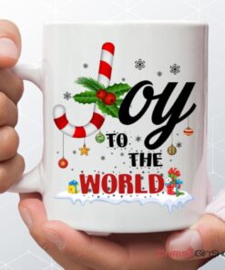 Joy To The World Buffalo Plaid Christmas Coffee Ceramic Mug