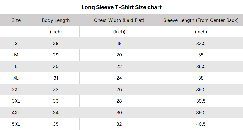 long-sleeve-t-shirt-size-chart