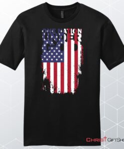 One Nation Under God And American Flag Mens Christian Unisex T Shirt, Sweatshirt, Hoodie