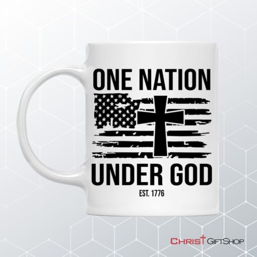 One Nation Under God Est 1776 Coffee Ceramic Mug