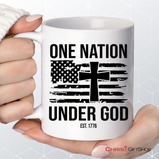 One Nation Under God Est 1776 Coffee Ceramic Mug