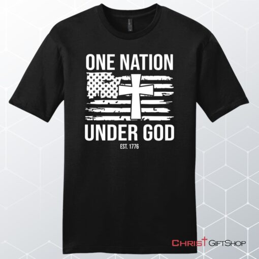 One Nation Under God Est 1776 Men's Unisex T Shirt, Sweatshirt, Hoodie