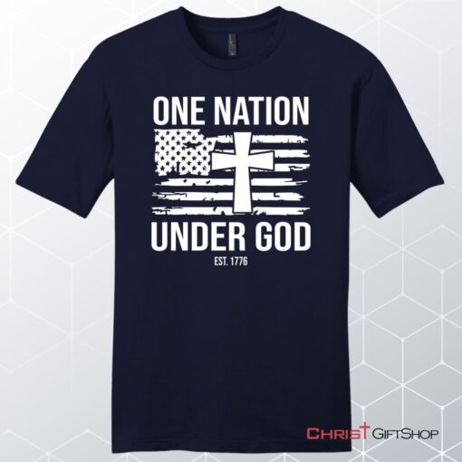 One Nation Under God Est 1776 Men's Unisex T Shirt, Sweatshirt, Hoodie