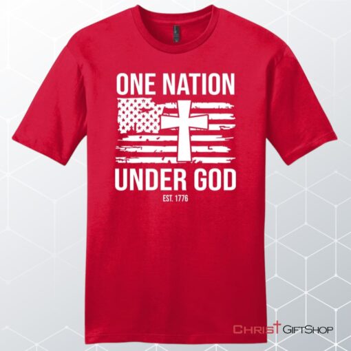 One Nation Under God Est 1776 Men's Unisex T Shirt, Sweatshirt, Hoodie