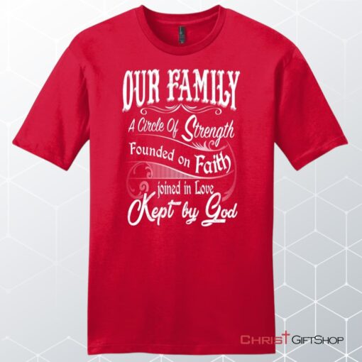 Our Family A Circle Of Strength Men's Christian Unisex T Shirt, Sweatshirt, Hoodie