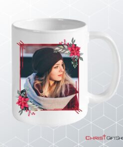 Personalized Christian Coffee Mug, Daughter Of The King Flowers