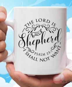 Psalm 231 The Lord Is My Shepherd Bible Verse Mug