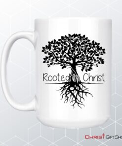 Rooted In Christ Christian Coffee Mug