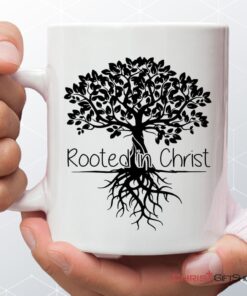 Rooted In Christ Christian Coffee Mug