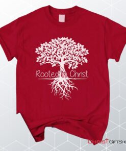 Rooted In Christ Christian Unisex T Shirt, Sweatshirt, Hoodie