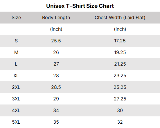 t-shirt-size-chart