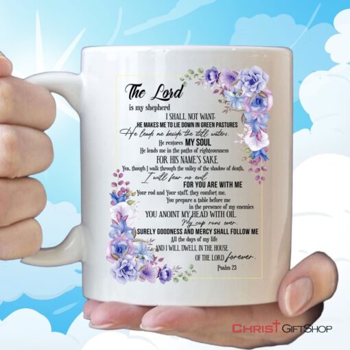 The Lord Is My Shepherd Psalm 23 Coffee Mug