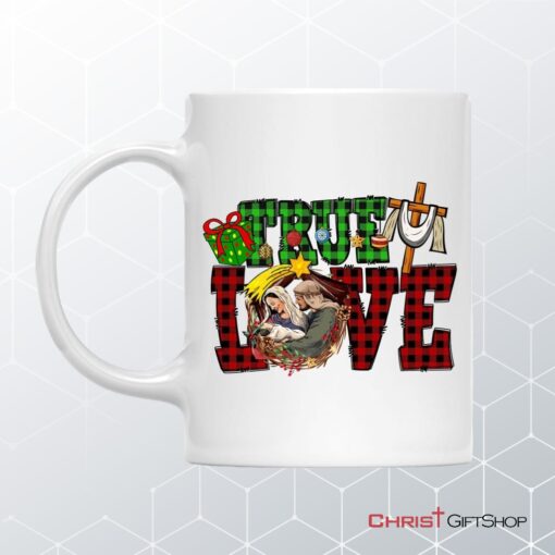 True Love, Buffalo Plaid, Christmas Coffee Mug