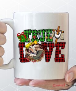 True Love, Buffalo Plaid, Christmas Coffee Mug