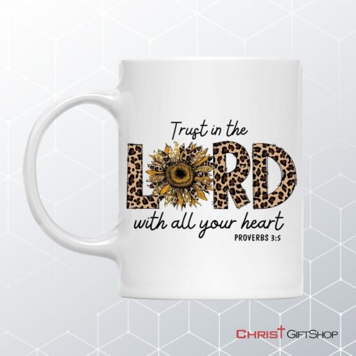 Trust In The Lord With All Your Heart Leopard Coffee Mug