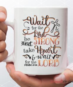 Wait For The Lord Psalm 2714 Niv Bible Verse Mug