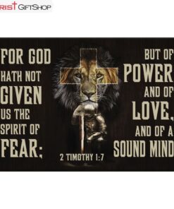 2 Timothy 17 Wall Art For God Hath Not Given Us The Spirit Of Fear Canvas Print