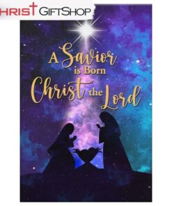 A Savior Is Born Christ The Lord, Christian Christmas Wall Art Canvas